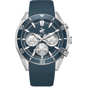 Resim Beverly Hills Polo Club BP3730X.366 Erkek Kol Saati | Mavi Silikon Kordon & Gun Rengi Kasa 