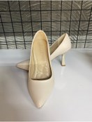 Resim Lansman Krem abiye topuklu 