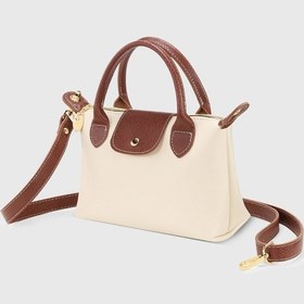 Resim Housebags Krem Çok Yönlü Deri Çapraz Askılı Çanta Bej Soft Krem 
