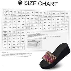 Resim CONGARTENO Kadın Yazlık Dolgu Topuklu Platform Sandaletler Tabanlı Kaymaz ve Alabilir Bayan Terlikleri 