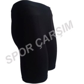 Resim Evox Sporcu Taytı Ve Şort Altı Tayt Full Likralı Siyah 