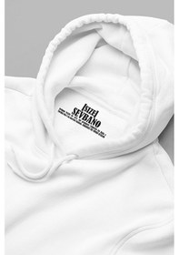 Resim Sevbano Metallica Baskılı Unisex Oversize Müzik Grubu Rock Metal Hoodie Beyaz 