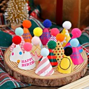 Resim 1 kutu mini parti şapkası, çeşitli renklerde sevimli tasarımlarla partileri ve buluşmaları süslemek için ideal. Doğum günü kutlamaları, tek kullanımlık Cadılar Bayramı ve Noel için uygundur 