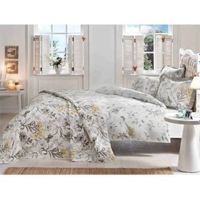 Resim Taç Baskılı Evlilik Seti Çift Kişilik Cecilia 