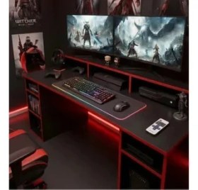 Resim Vivense Arena Rgb Işıklı Ledli Uzaktan Kumandalı Oyuncu Masası 