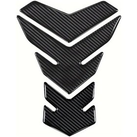 Resim Dashanshop 5d Karbon Fiber Evrensel Tank Pedi Yağ Benzin Koruyucu Çift Sport Motosiklet 