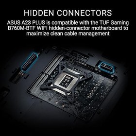 Resim ASUS A23 PLUS TG ARGB Siyah Tempered Glass USB 3.2 mATX Mid Tower Gaming (Oyuncu) Kasa 