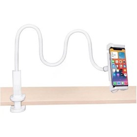 Resim Bix Saiji Datura Is 100cm Akrobat Flexible Ayarlanabilir Telefon Tablet Tutucu Beyaz 