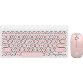 Resim Fude Ik6620 Ultra İnce 2.4g Kablosuz Klavye Mouse Seti Masaüstü Dizüstü Bilgisayar Pc Bilgisayar İçin Oyun Klavye Mouse Kombo Seti 