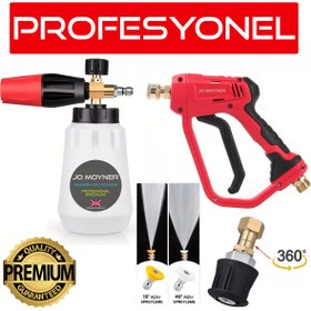 Resim Jo Moyner Bosch Uyumlu Foam Lance Köpük Tabancası Set 1000ml Premium Köpük Yapıcı 