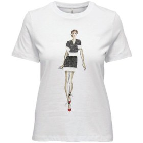 Resim Only Onlmolly Reg S/S LadEes Top Box Kadın T-shirt (15322454) 