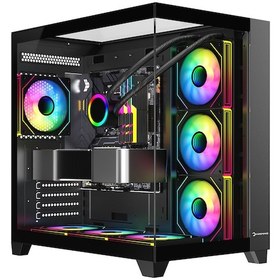 Resim Gamepower Warcry Topglass 750w 4xargb Temperli Cam Atx Siyah Akak0gmp0026 