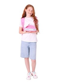 Resim Kaukko Magic Dreams Okul Sırt Çantası Ve Şeffaf Kalem Çantası Seti - Kız Çocuk - Pembe Gri Pembe - Gri 