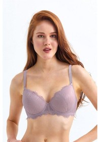 Resim Magic Form 2671 Kadın Ekstra Dolgulu Dantelli Sütyen-çinko Kahve 