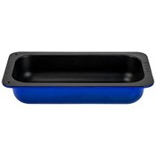 Resim Lava Döküm 32x17 CM Dikdörtgen 1/3 Mavi Gastronomi Küvet LV KV 3217 B 