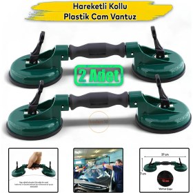 Resim Çiftli Vantuz 2 Adet Vakumlu Cam Ayna Vantuzu Seramik Taşıma Yük Taşıma Fayans Ahşap Tutucu 