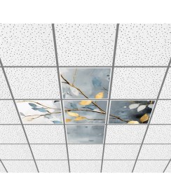 Resim Gök Panel 60 x 60 LED Panel Aydınlatma Desenli 3x3 5'li Grup Özel Seri 46511484SA 