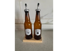 Resim Yağdanlık Takımı 2'li Standli 3 Parça Takım 