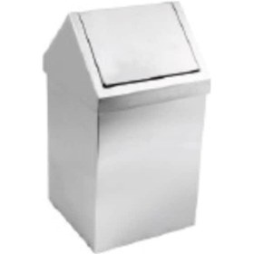 Resim Çatı Kapak Sallanır Çöp Kovası Paslanmaz 6 Litre LS 0400 Krom 