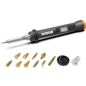 Resim WORX WX744.9 MAKERX 20Volt Profesyonel Dijital Lehim Tabancası + 