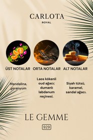Resim CARLOTA Royal LE GEMME Erkek Parfüm 50 ML Eau De Parfum Kalıcı Lüks Koku 