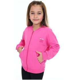 Resim Toontoy Kız Çocuk Baskılı Hırka Fuşya 