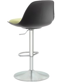 Resim Bürocci Nadya Bar Sandalyesi - Krem Deri - Metal Ayaklı Bar Taburesi - 9537s0115 