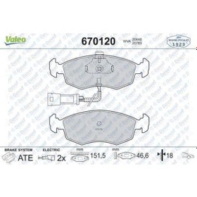 Resim Dısk Fren Balata On Ford Fıesta Iıı 8995/escort Iıı/ıv 8390/sıerra 8593 