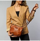 Resim Gön Handmade Deri Postacı Çantası ( Dudu ) 