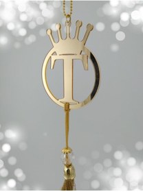 Resim Aker Hediyelik Çift Taraflı Ayna T Yazılı Ayna Pleksi Araba Dikiz Aynası Süsü 