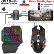 Resim Vkemall Android Telefonlarda Klavye Ve Fare İle Oyun Oynamak İçin Mix Lite Pubg Mobile G Siyah 