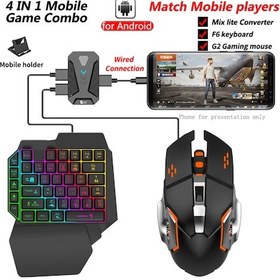 Resim Vkemall Android Telefonlarda Klavye Ve Fare İle Oyun Oynamak İçin Mix Lite Pubg Mobile G Siyah 