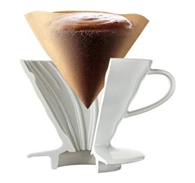 Resim V60 02 Seramik Kahve Demleme Seti “beyaz” 