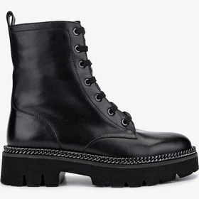 Resim Valmenti Kadın Hakiki Deri Siyah Deri Casual Bot 1046 22111-1 Bn Bot Sk24-25 Sıyah Dr Siyah Deri 