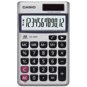 Resim Casio SX-320P 12 Hane Cep Tipi Hesap Makinesi 