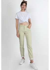 Resim Balins Bayan Gabardin Pantolon Mint Mint Yeşili 