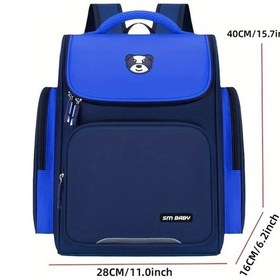 Resim Turcoshop11 Gençler İçin Uzay Temalı Kraliyet Mavisi Büyük Okul Sırt Çantası 6-12 Yaş Hafif Dayanıklı Çoklu Bölümler Kraliyet Mavisi 