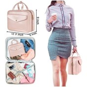 Resim Dancemonkey Home Büyük Makyaj Çantası, Antrasit Renkli, Kapasiteli, Kadınlara Özel Antrasit 