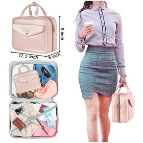 Resim Dancemonkey Home Büyük Makyaj Çantası, Antrasit Renkli, Kapasiteli, Kadınlara Özel Antrasit 