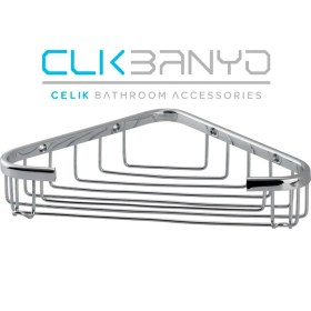 Resim Çelik Banyo Efe Tekli Kose Süngerlik 18X18 Cm 