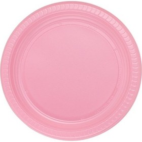 Resim Pembe 25 Adet Tabak 22 Cm Doğum Günü Parti Tabağı 