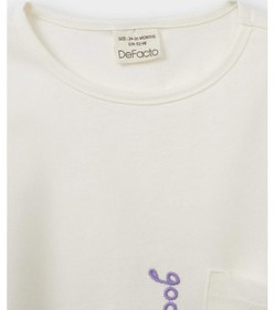 Resim DeFacto Kız Bebek Pijama Takımı Kısa Kollu Penye Üst Esnek Belli Şort E1548A525HSPN425 