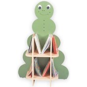 Resim Toyzcity Tırtıl Kitaplık - Premıum - Bj-J3924 Yeşil - Ahşap 