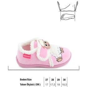 Resim Gezer Kışlık Cırtlı Ayarlanabilir Rahat İç Taban Kız Çocuk Panduf Ayakkabı Ga2kpm.03366.00.r90.b42 Pembe 