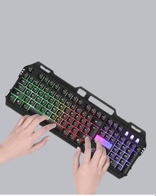 Resim Tek Rgb Aydınlatmalı Klavye Mouse Seti Usb Bağlantılı, Türkçe Q, Ayarlanabilir Dpı, Ergonomik Yapı Najmaddin 