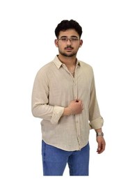 Resim Erkek Spor Silim Fit Uzun Kol Gömlek G5005 Bgl-st04494 Bej 