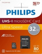 Resim Philips Fm32mp45b/00 32gb Class10 Uhs-ı U1 Tf Adaptörlü Micro Sdhc Hafıza Kartı 4741 