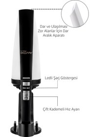 Resim AWOX Cracks Max Şarjlı EL süpürgesi Dikey Ev ve Araç Süpürgesi Şık Tasarım Tam sarjda 10-15 dk kullanım 