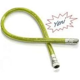 Resim Doğalgaz Flexi Bağlantı Hortumu Yeni Tip Ocak Fırın Soba 50 Cm 