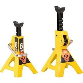 Resim Adet Simülasyon Metal 6 Ton Kriko Standı Ayarlanabilir Yükseklik Dekorasyonu Traxxas Hsp Redcat Rc4wd D90 Tamiya Axial Scx10 Hpi 